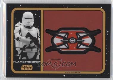 2017 Topps Star Wars: Journey to The Last Jedi - Galactic Emblem Patch Relics - Gold #MP-FT - Flametrooper /25