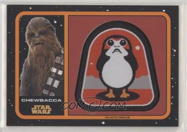 2017 Topps Star Wars: Journey to The Last Jedi - Manufactured Patches - Orange #MP-CH - Chewbacca /99