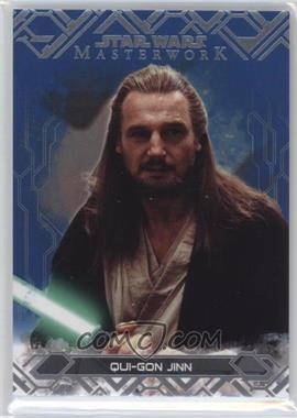 2017 Topps Star Wars Masterwork - [Base] - Blue #4 - Qui-Gon Jinn