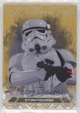 2017 Topps Star Wars Masterwork - [Base] - Gold #51 - Stormtrooper /25