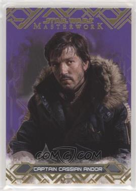 2017 Topps Star Wars Masterwork - [Base] - Purple #16 - Captain Cassian Andor /50