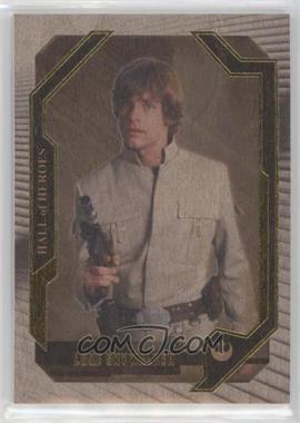 2017 Topps Star Wars Masterwork - Hall of Heroes - Wood #HH-1 - Luke Skywalker /50