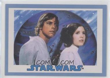 2017 Topps Star Wars Sugar-Free Bubble Gum - [Base] - Blue #_LSLO - Luke Skywalker & Princess Leia Organa /75