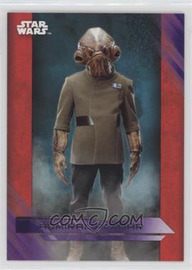 2017 Topps Star Wars: The Last Jedi - [Base] - Purple #12 - Admiral Ackbar