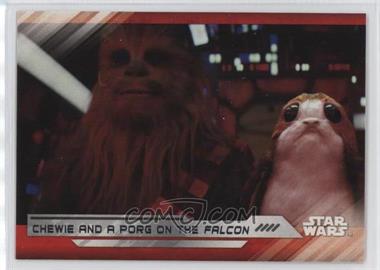 2017 Topps Star Wars: The Last Jedi - [Base] #96 - Chwie and a Porg on the Falcon
