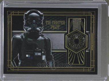 2017 Topps Star Wars: The Last Jedi - Medallion Cards - Silver #BG-TF - First Order - TIE Fighter Pilot /99