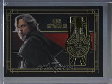 2017 Topps Star Wars: The Last Jedi - Medallion Cards #BG-MM - Millennium Falcon - Luke Skywalker