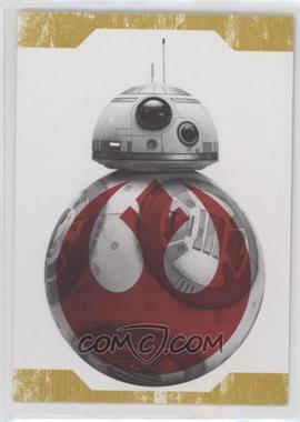 2017 Topps Star Wars: The Last Jedi - Resist! - Gold #R-3 - BB-8 /25