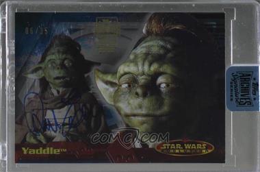 2018 Topps Archives Star Wars Signature Series - [Base] #01SWE-86 - Phil Eason as Yaddle (2001 Topps Star Wars Evolution) /35 [Buyback]