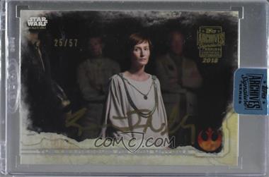 2018 Topps Archives Star Wars Signature Series - [Base] #16SWRO-73 - Genevieve O'Reilly as Mon Mothma (2016 Star Wars Rogue One) /57 [Buyback]