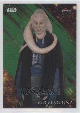 2018 Topps Finest Star Wars - [Base] - Green Refractor #12 - Bib Fortuna /99