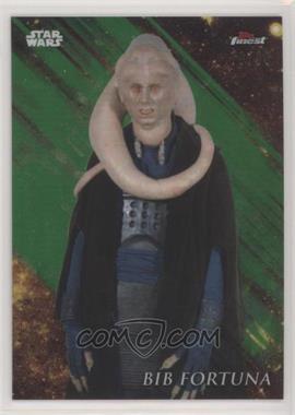 2018 Topps Finest Star Wars - [Base] - Green Refractor #12 - Bib Fortuna /99