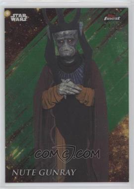 2018 Topps Finest Star Wars - [Base] - Green Refractor #66 - Nute Gunray /99