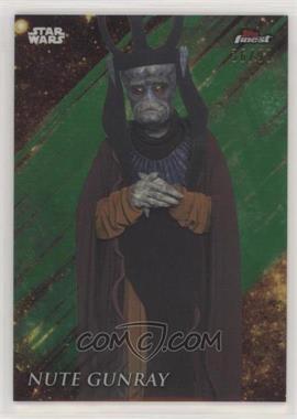 2018 Topps Finest Star Wars - [Base] - Green Refractor #66 - Nute Gunray /99