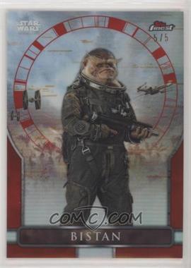 2018 Topps Finest Star Wars - Rogue One: A Star Wars Story - Red Refractor #RO-4 - Bistan /5