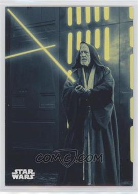 2018 Topps Star Wars Black and White - [Base] - Blue #108 - Obi-Wan Holds His Own