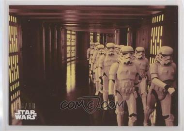 2018 Topps Star Wars Black and White - [Base] - Red #74 - March of the Stormtroopers /10