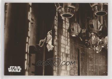 2018 Topps Star Wars Black and White - [Base] - Sepia #105 - Swing to Safety