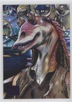 New Visions - Jar Jar Binks and Otoh Gunga #/99