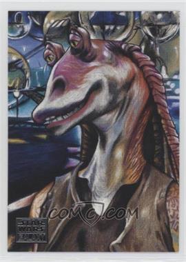 2018 Topps Star Wars Galaxy - [Base] #14 - New Visions - Jar Jar Binks and Otoh Gunga