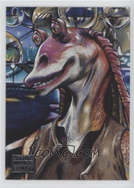 2018 Topps Star Wars Galaxy - [Base] #14 - New Visions - Jar Jar Binks and Otoh Gunga