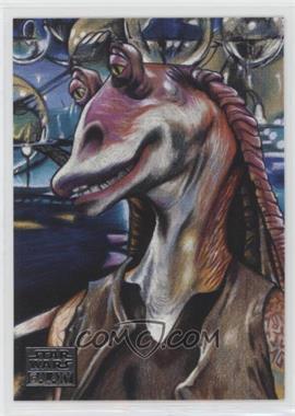 2018 Topps Star Wars Galaxy - [Base] #14 - New Visions - Jar Jar Binks and Otoh Gunga