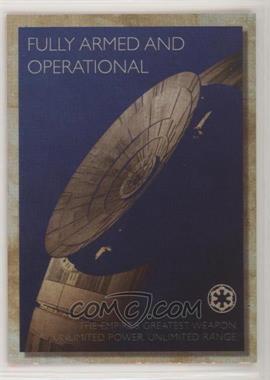 2018 Topps Star Wars Galaxy - Rogue One Propaganda #RP-7 - Armed and Operational