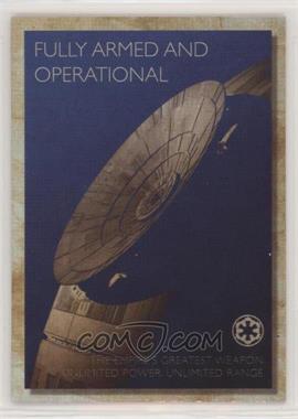 2018 Topps Star Wars Galaxy - Rogue One Propaganda #RP-7 - Armed and Operational