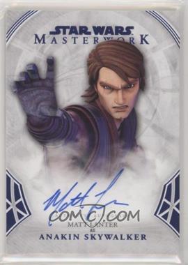 2018 Topps Star Wars Masterwork - Autographs - Blue #A-ML - Matt Lanter as Anakin Skywalker /99