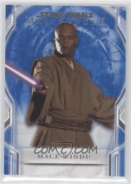 2018 Topps Star Wars Masterwork - [Base] - Blue #3 - Mace Windu