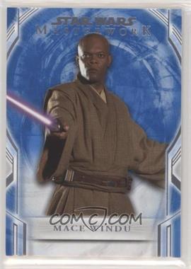 2018 Topps Star Wars Masterwork - [Base] - Blue #3 - Mace Windu