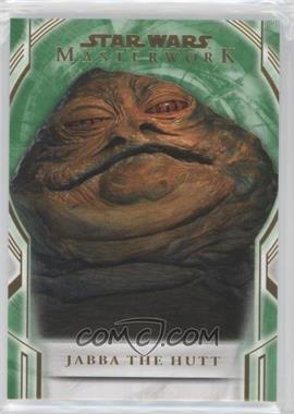 2018 Topps Star Wars Masterwork - [Base] - Green #17 - Jabba The Hutt /99