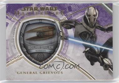 2018 Topps Star Wars Masterwork - Commemorative Ship Emblem - Purple #MP-SGG - Solar Sailer - General Grievous /50