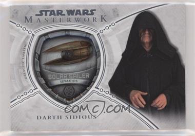 2018 Topps Star Wars Masterwork - Commemorative Ship Emblem #MP-SDS - Solar Sailer - Darth Sidious /175