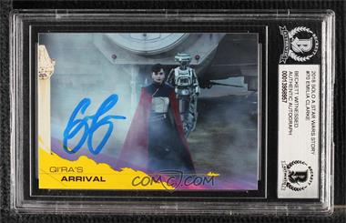2018 Topps Star Wars: Solo - [Base] - Yellow #70 - Qi'ra's Arrival [BAS BGS Authentic]