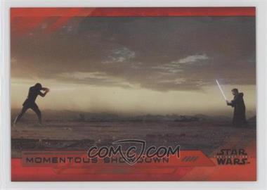 2018 Topps Star Wars: The Last Jedi Series II - [Base] - Red #96 - Momentous Showdown /199