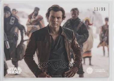 2019 Topps Star Wars Authentics - [Base] #A-AE.2 - Series Two - Alden Ehrenreich as Han Solo /99