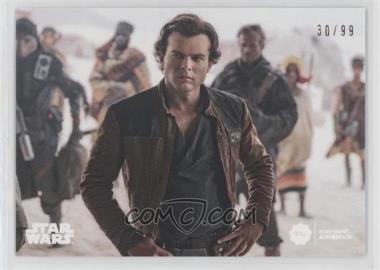 2019 Topps Star Wars Authentics - [Base] #A-AE.2 - Series Two - Alden Ehrenreich as Han Solo /99
