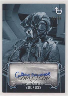 2019 Topps Star Wars Black and White: Empire Strikes Back - Autographs - Blue #A-CM - Cathy Munroe as Zuckuss /99