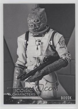 2019 Topps Star Wars Black and White: Empire Strikes Back - Iconic Characters #IC-12 - Bossk