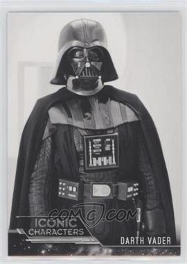 2019 Topps Star Wars Black and White: Empire Strikes Back - Iconic Characters #IC-5 - Darth Vader