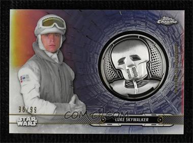 2019 Topps Star Wars Chrome Legacy - Droid Commemorative Medallion - Blue #DC-2L - Luke Skywalker /99