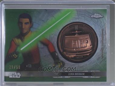 2019 Topps Star Wars Chrome Legacy - Droid Commemorative Medallion - Green #DC-CE - Ezra Bridger /50