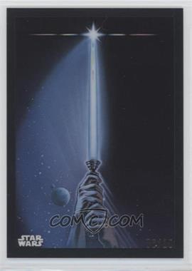 2019 Topps Star Wars Chrome Legacy - Poster Cards - Black Refractor #PC-23 - Star Wars: Return of the Jedi (Lightsaber Version) /10