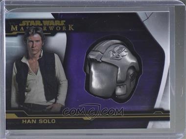 2019 Topps Star Wars Masterwork - Artifact Medallion - Purple #MC-HBH - Han Solo - Blast Shield Helmet /50