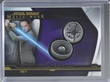 2019 Topps Star Wars Masterwork - Artifact Medallion - Purple #MC-RLC - Rey - Luke's Compass /50