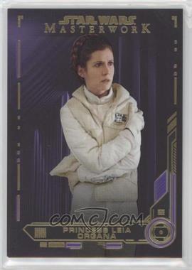 2019 Topps Star Wars Masterwork - [Base] - Purple #2 - Princess Leia Organa /50