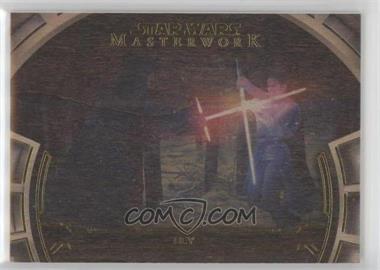 2019 Topps Star Wars Masterwork - Defining Moments - Wood #DM-19 - Rey /10