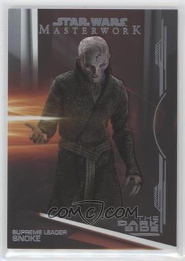 2019 Topps Star Wars Masterwork - The Dark Side - Rainbow Foil #DS-6 - Supreme Leader Snoke /299