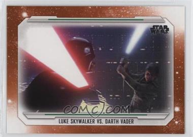 2019 Topps Star Wars Skywalker Saga - [Base] - Orange #63 - Luke Skywalker Vs. Darth Vader